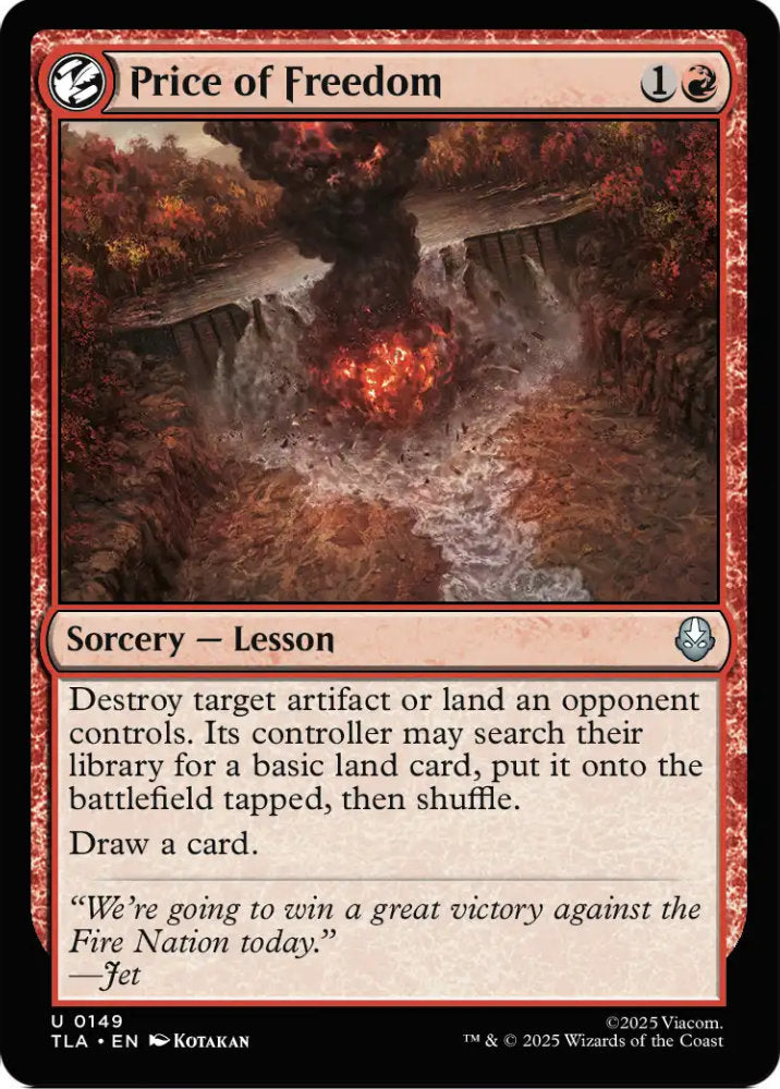 Price of Freedom TLA Sorcery Lesson NM