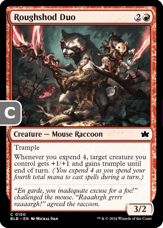 Roughshod Duo BLB Creature Mouse Raccoon NM