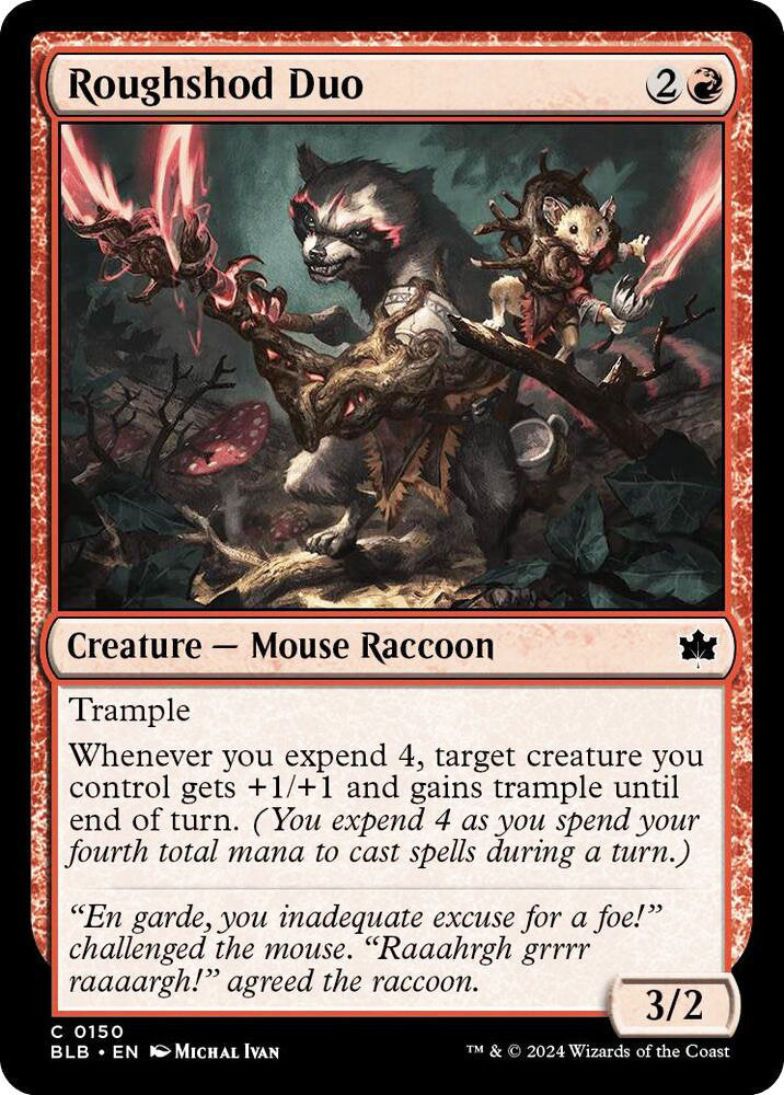Roughshod Duo BLB Creature Mouse Raccoon NM