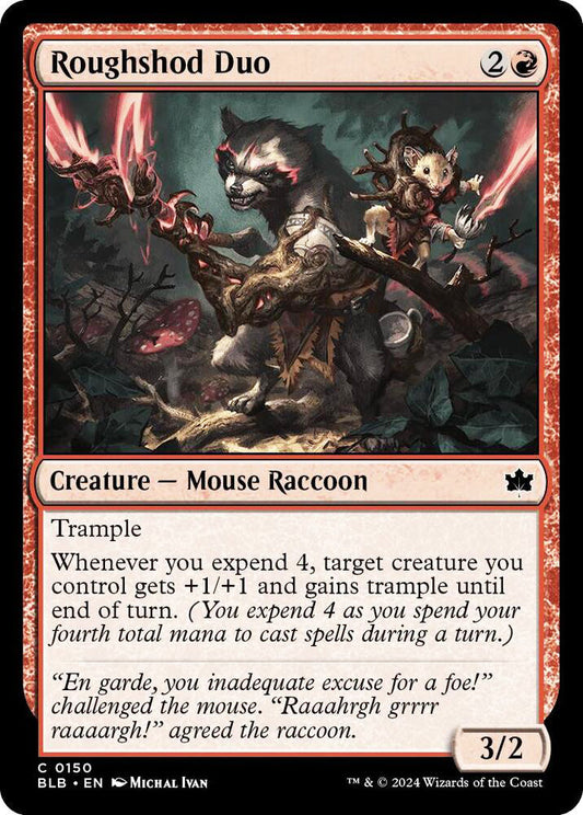 Roughshod Duo BLB Creature Mouse Raccoon NM