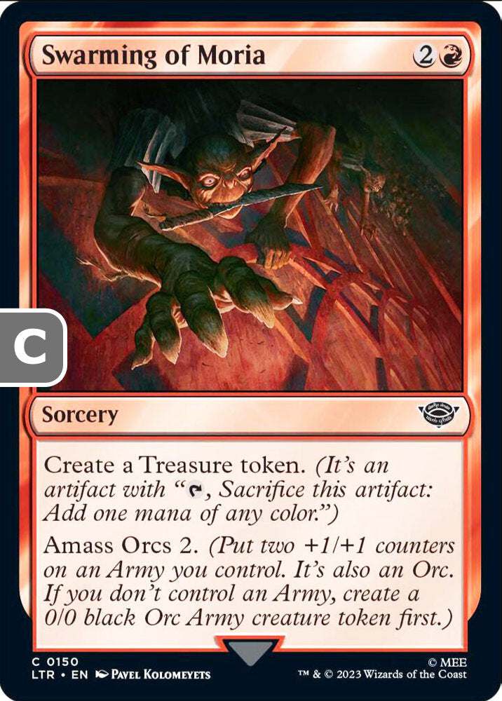 Swarming of Moria LTR Sorcery  NM