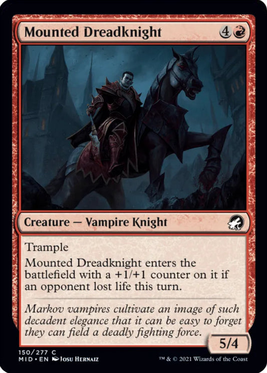 Mounted Dreadknight MID Creature Vampire Knight NM