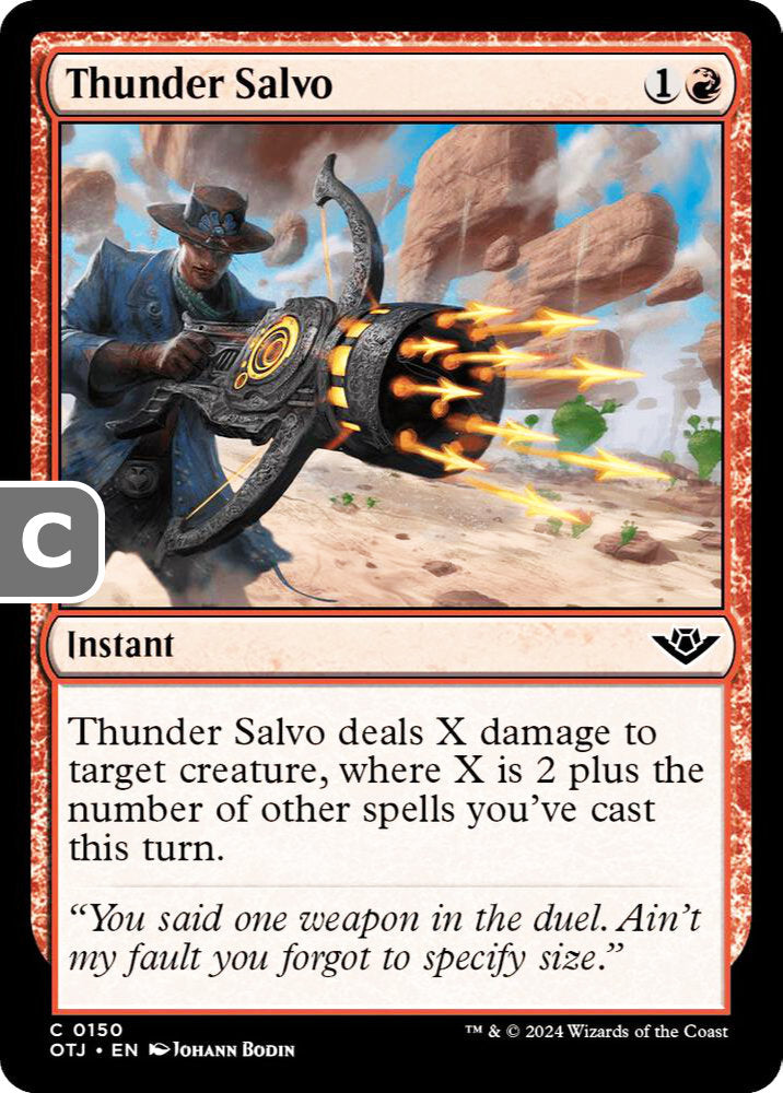 Thunder Salvo Instant OTJ NM