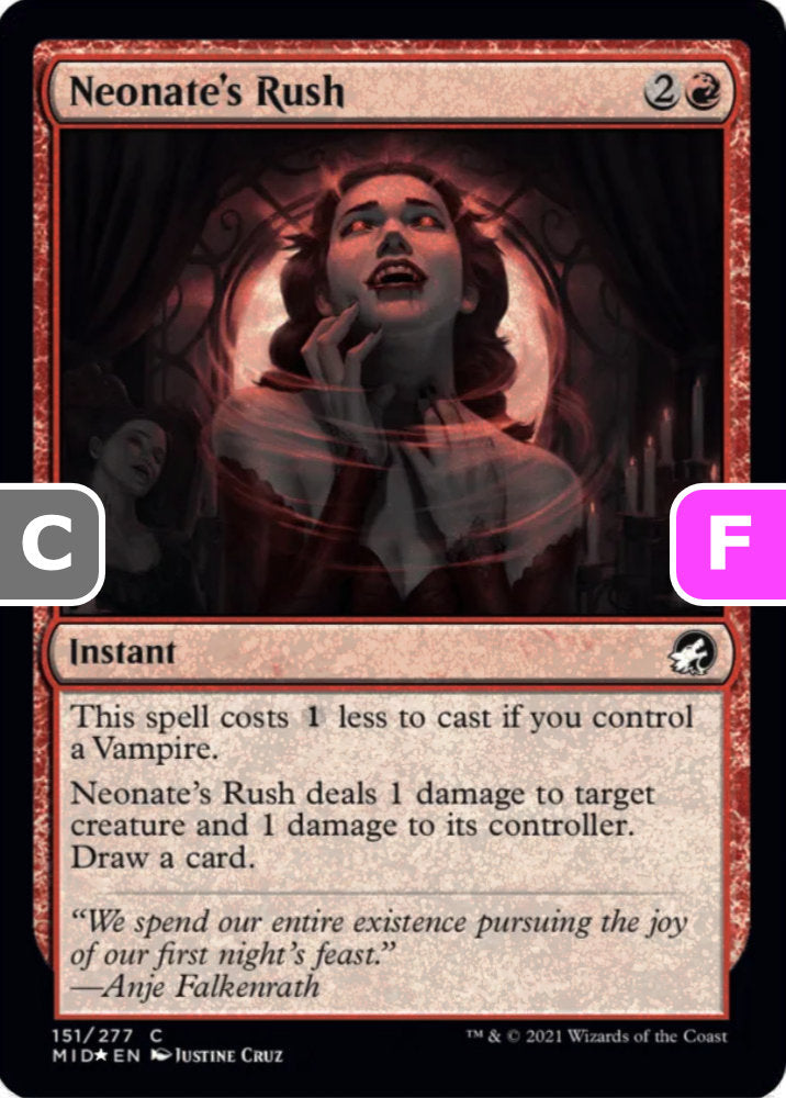 Neonate's Rush MID Instant  *Foil* NM