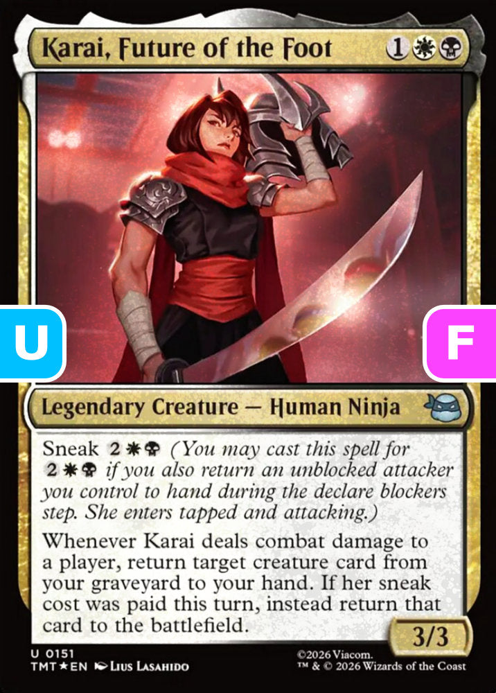 Karai, Future of the Foot TMT Legendary Creature Human Ninja *Foil* NM