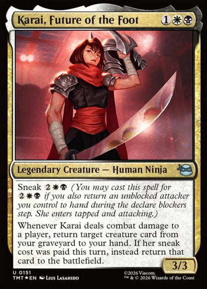Karai, Future of the Foot TMT Legendary Creature Human Ninja *Foil* NM