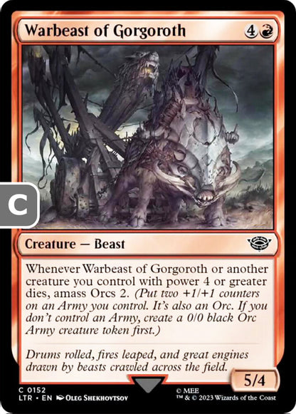 Warbeast of Gorgoroth LTR Creature Beast NM