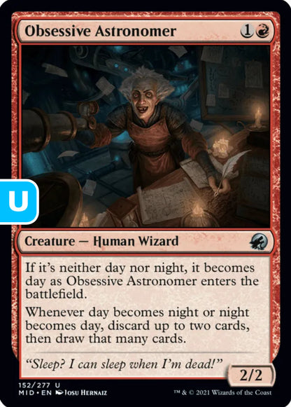 Obsessive Astronomer MID Creature Human Wizard NM