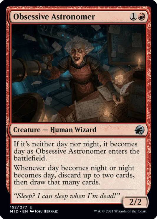Obsessive Astronomer MID Creature Human Wizard NM