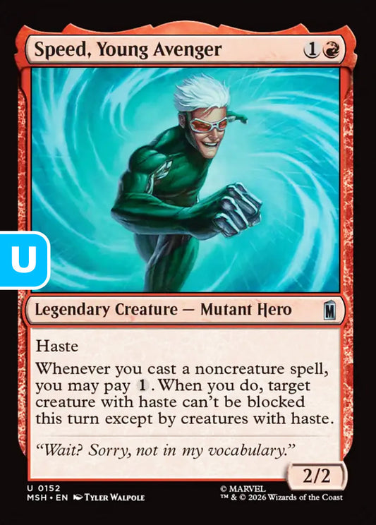 Speed, Young Avenger MSH Legendary Creature Mutant Hero NM