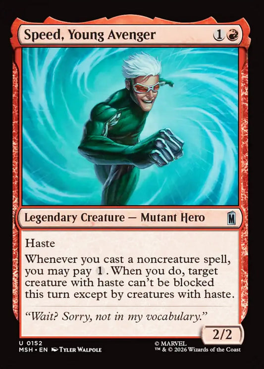Speed, Young Avenger MSH Legendary Creature Mutant Hero NM