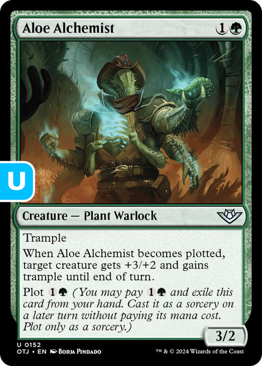 Aloe Alchemist Creature Plant Warlock OTJ NM