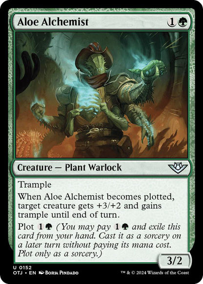Aloe Alchemist Creature Plant Warlock OTJ NM