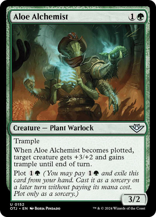 Aloe Alchemist Creature Plant Warlock OTJ NM