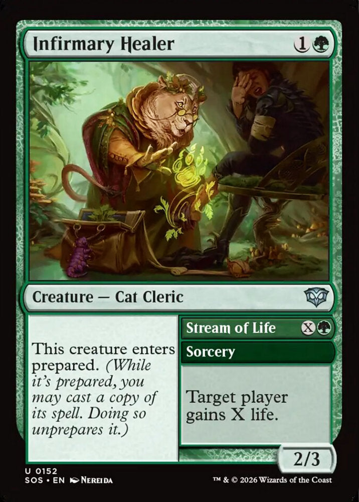 Infirmary Healer SOS Creature Cat Cleric NM