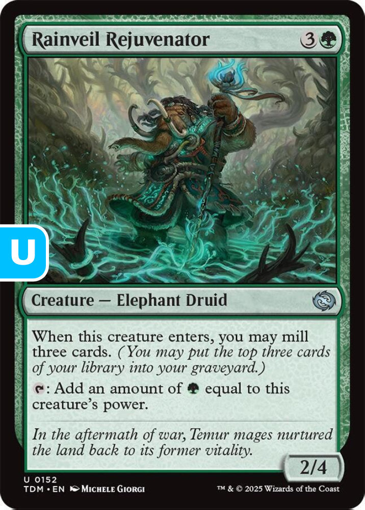 Rainveil Rejuvenator TDM Creature Elephant Druid NM