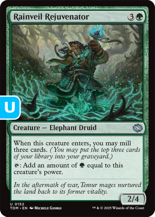 Rainveil Rejuvenator TDM Creature Elephant Druid NM