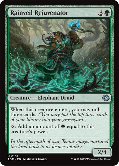 Rainveil Rejuvenator TDM Creature Elephant Druid NM