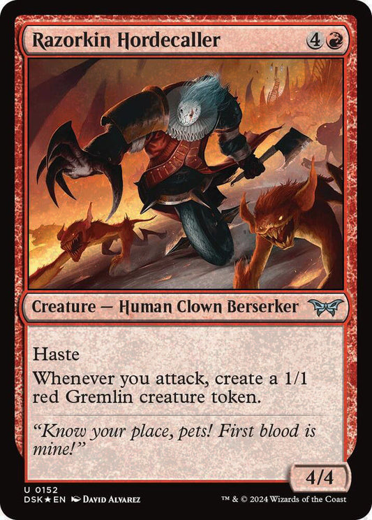 Razorkin Hordecaller DSK Creature Human Clown Berserker *Foil* NM