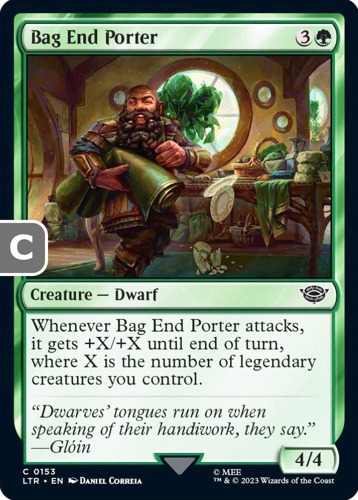 Bag End Porter LTR Creature Dwarf NM