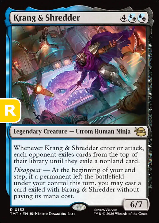 Krang & Shredder TMT Legendary Creature Utrom Human Ninja NM