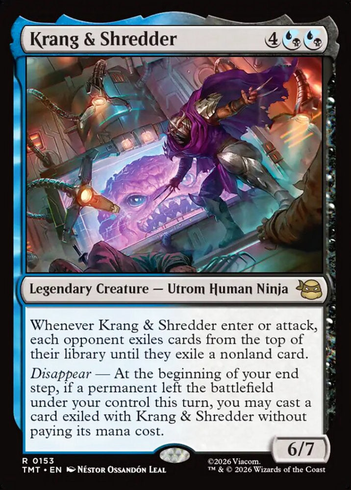 Krang & Shredder TMT Legendary Creature Utrom Human Ninja NM