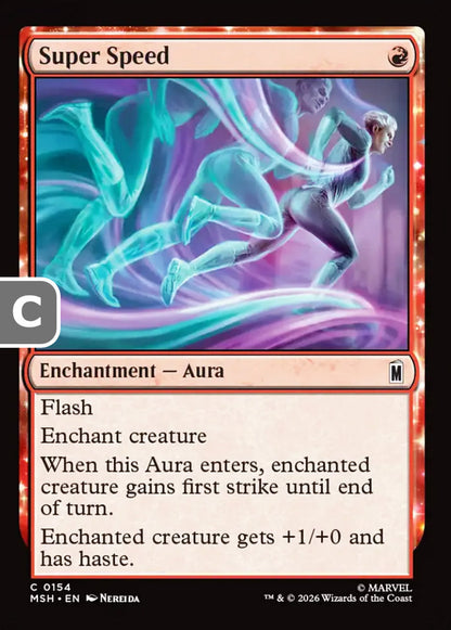 Super Speed MSH Enchantment Aura NM