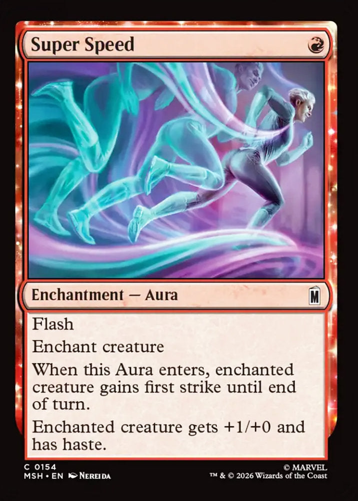 Super Speed MSH Enchantment Aura NM