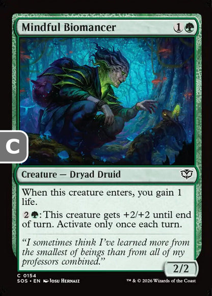Mindful Biomancer SOS Creature Dryad Druid NM