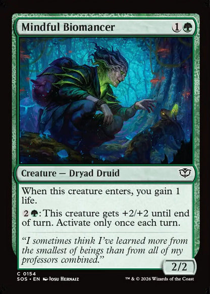 Mindful Biomancer SOS Creature Dryad Druid NM