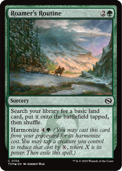Roamer's Routine TDM Sorcery  *Foil* NM