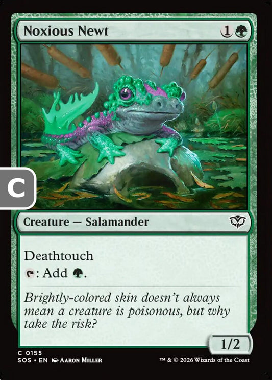 Noxious Newt SOS Creature Salamander NM