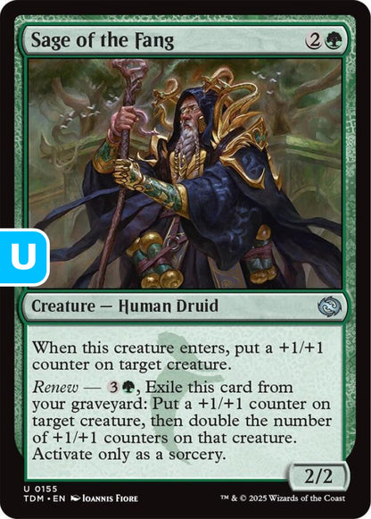 Sage of the Fang TDM Creature Human Druid NM