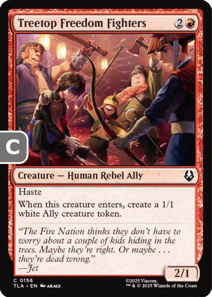 Treetop Freedom Fighters TLA Creature Human Rebel Ally NM