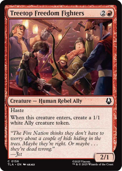 Treetop Freedom Fighters TLA Creature Human Rebel Ally NM
