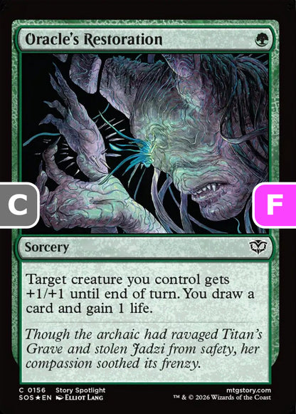 Oracle's Restoration SOS Sorcery  *Foil* NM
