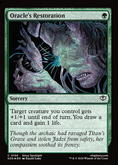 Oracle's Restoration SOS Sorcery  *Foil* NM