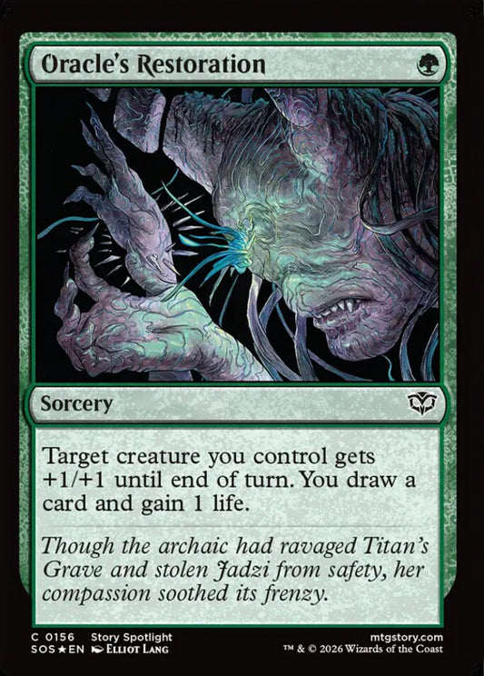 Oracle's Restoration SOS Sorcery  *Foil* NM