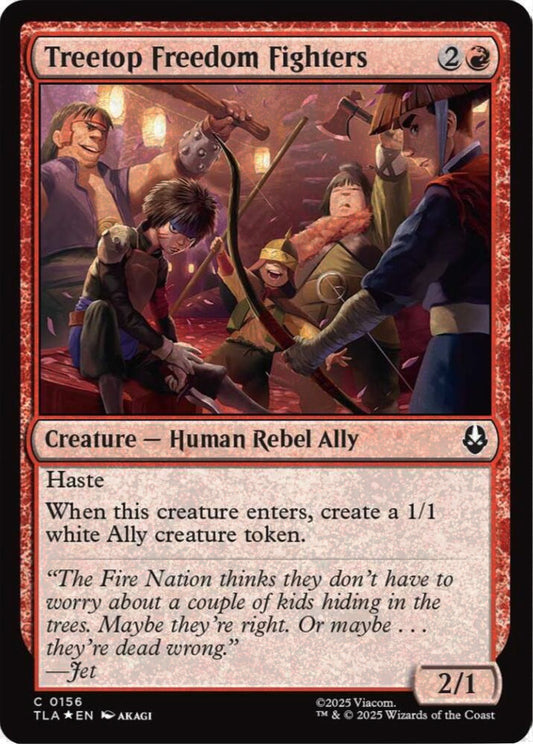 Treetop Freedom Fighters TLA Creature Human Rebel Ally *Foil* NM