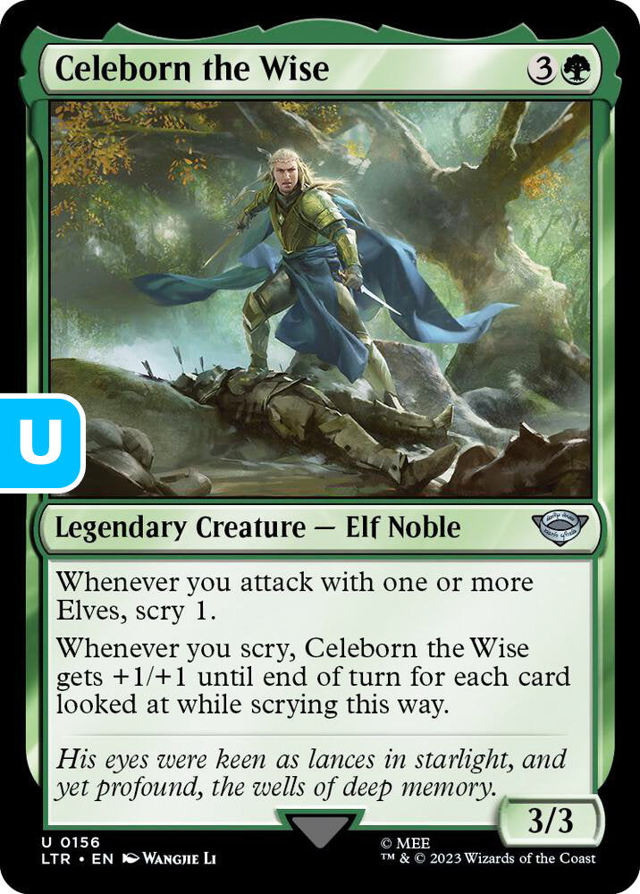 Celeborn the Wise LTR Legendary Creature Elf Noble NM
