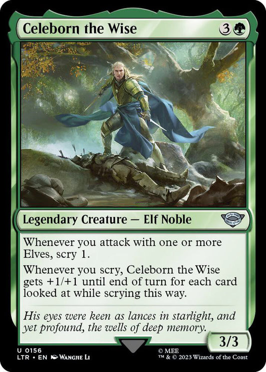 Celeborn the Wise LTR Legendary Creature Elf Noble NM