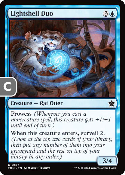 Lightshell Duo FDN Creature Rat Otter NM