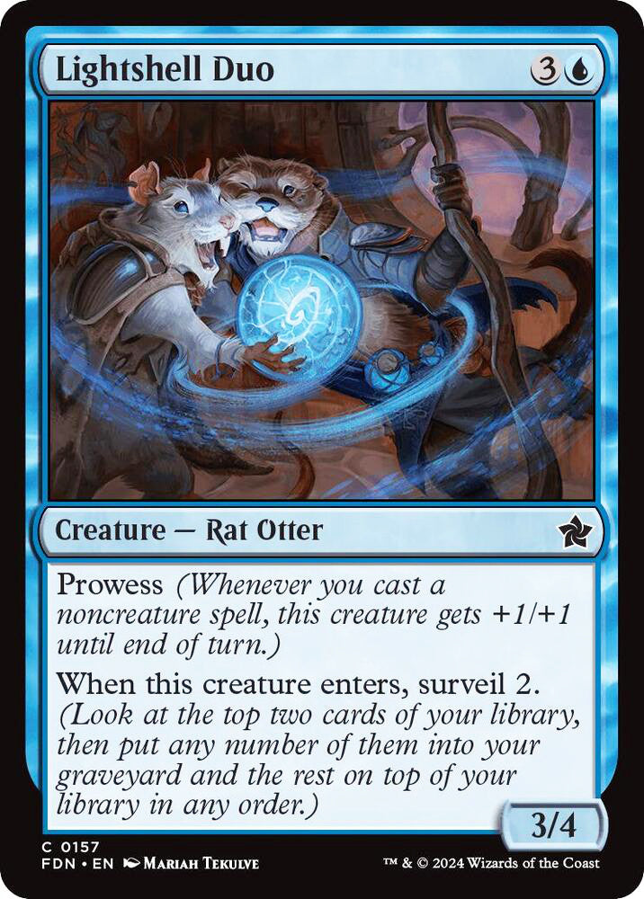 Lightshell Duo FDN Creature Rat Otter NM