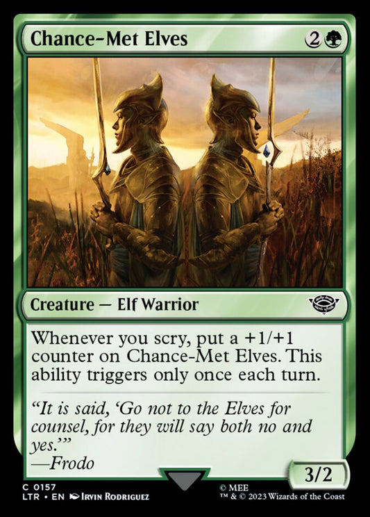 Chance-Met Elves LTR Creature Elf Warrior NM
