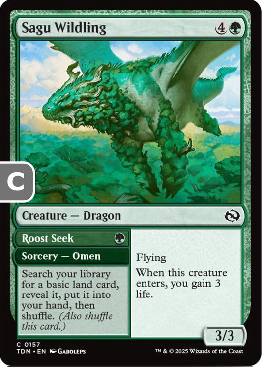 Sagu Wildling TDM Creature Dragon NM