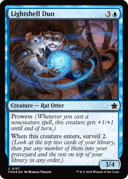 Lightshell Duo FDN Creature Rat Otter *Foil* NM