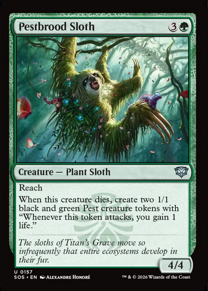 Pestbrood Sloth SOS Creature Plant Sloth NM