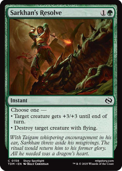Sarkhan's Resolve TDM Instant  NM