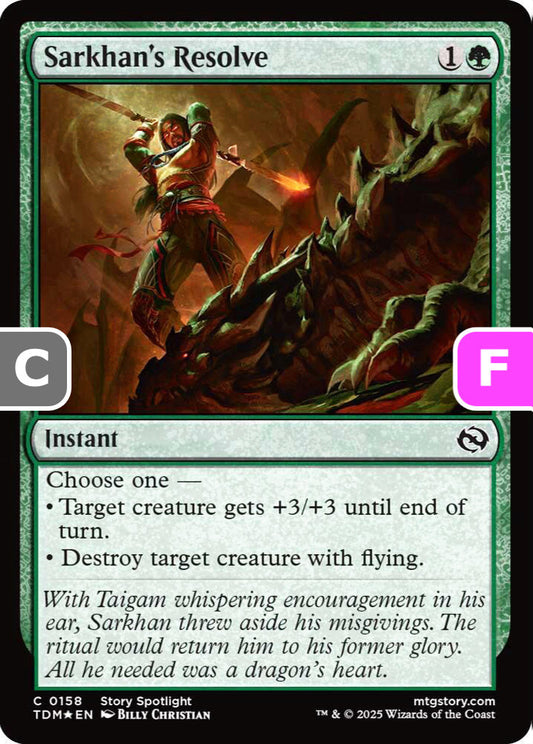 Sarkhan's Resolve TDM Instant  *Foil* NM
