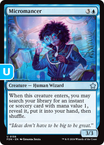 Micromancer FDN Creature Human Wizard NM